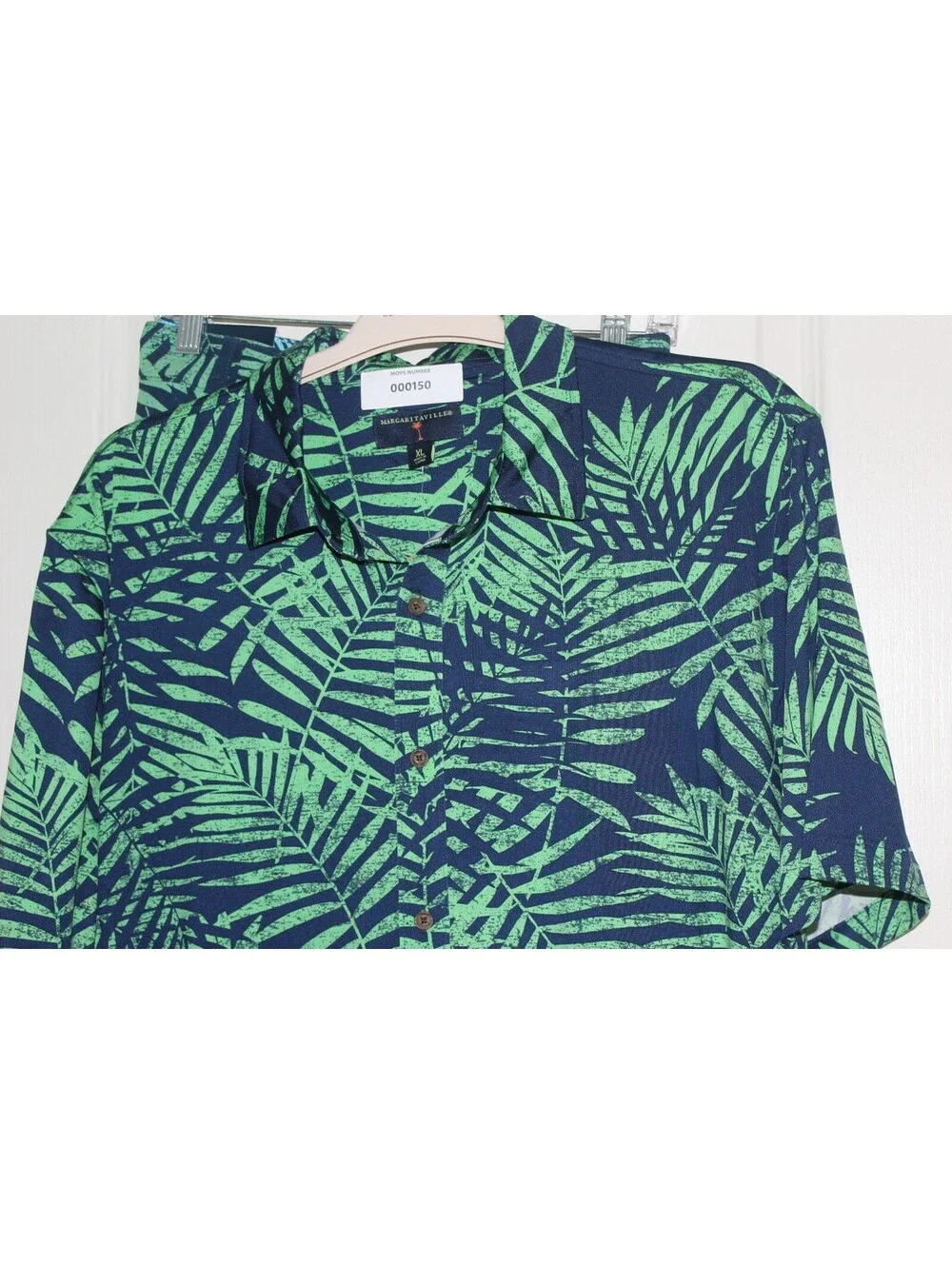 Margaritaville 2‑Piece Tropical Button‑Up Set with Swim Shorts 0150